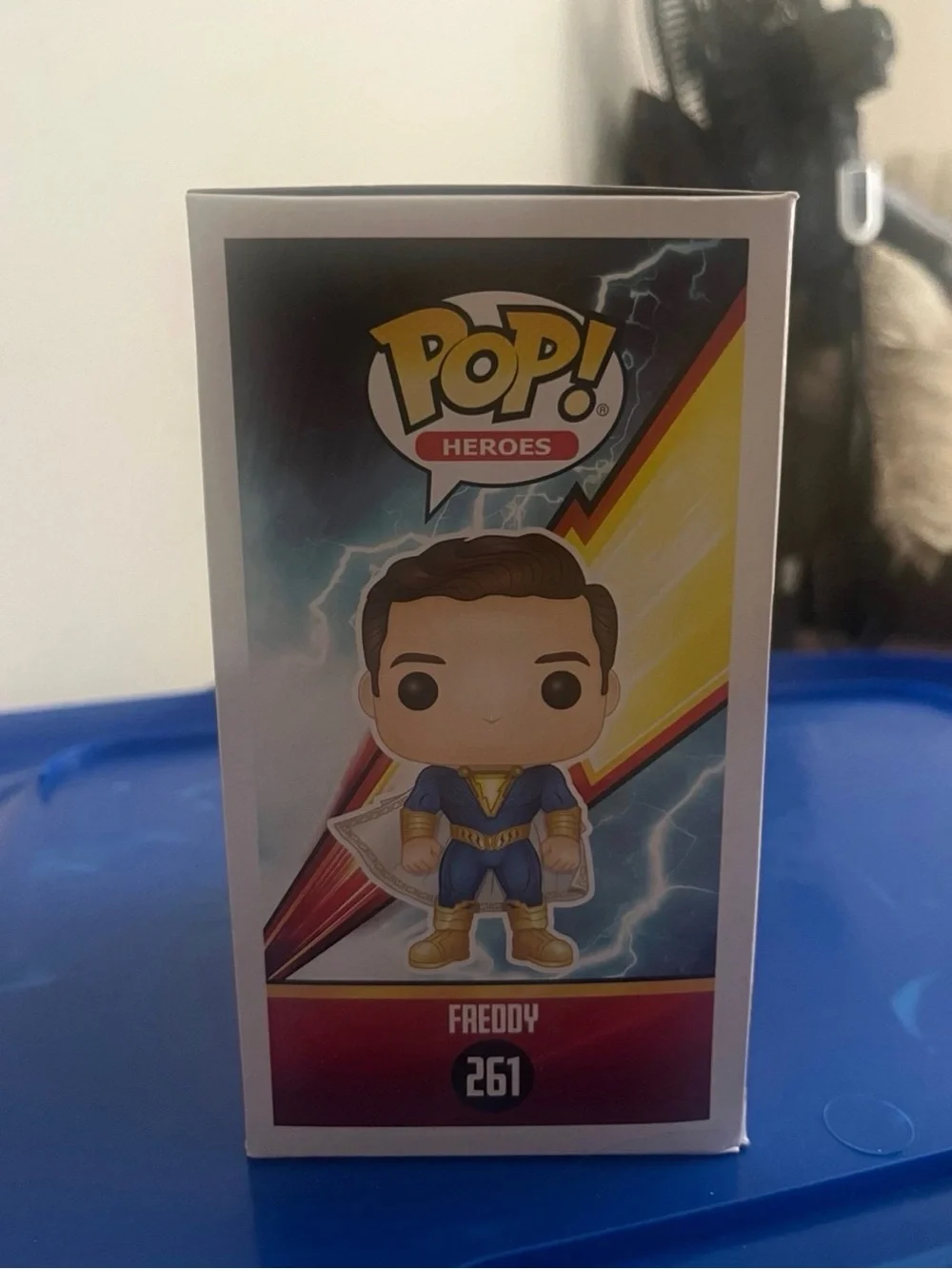 Funko Pop! Shazam Freddy Figure - Blue & Gold Accents
